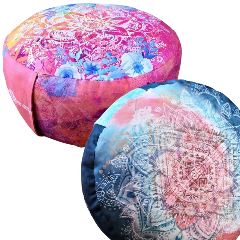 Coussin rond bol tibétain chantant taille S support épais finition
